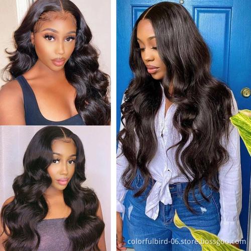 Body Wave Lace closure Human Hair Wigs For Women Transparent Lace 5*5 closure Wigs 30 Inch Brazilian Body Wave Lace Front Wig